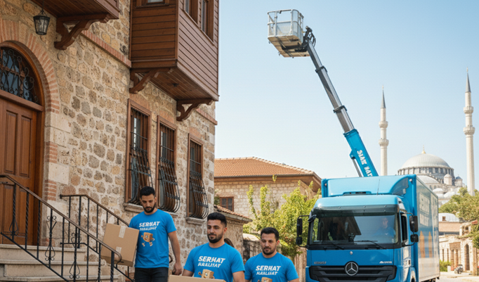 Kırklareli evden eve nakliyat yapan Serhat Nakliyat ekibi
